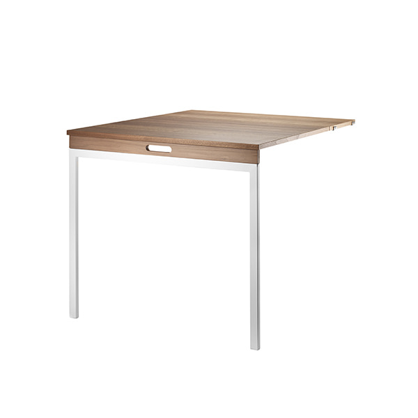 Folding Table - Walnut/White