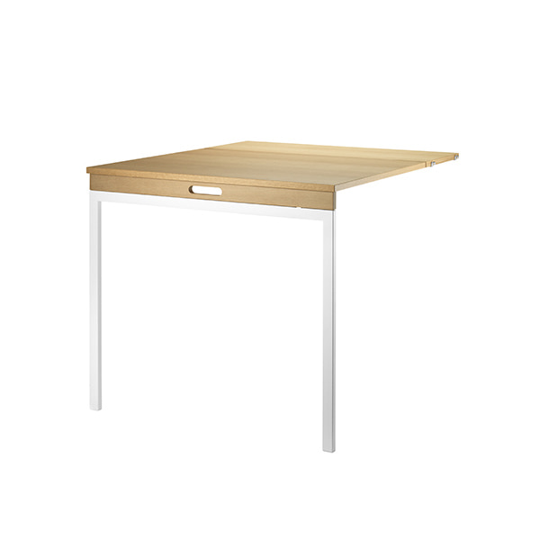 Folding Table - Oak/White